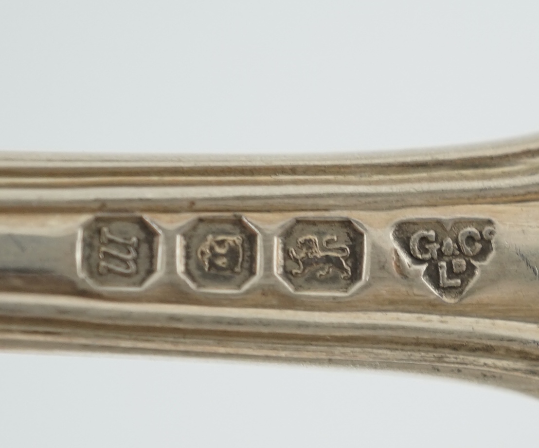 A part canteen of Elizabeth II silver Princess pattern cutlery, by Garrard & Co Ltd